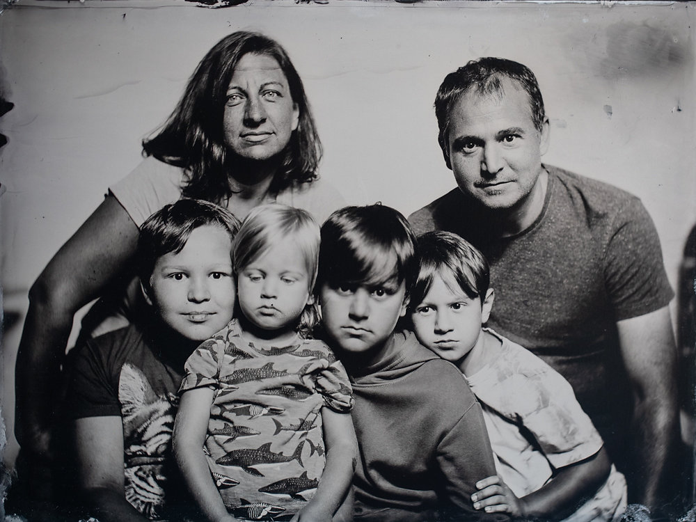 Familienfoto Nassplatte Schallaburg