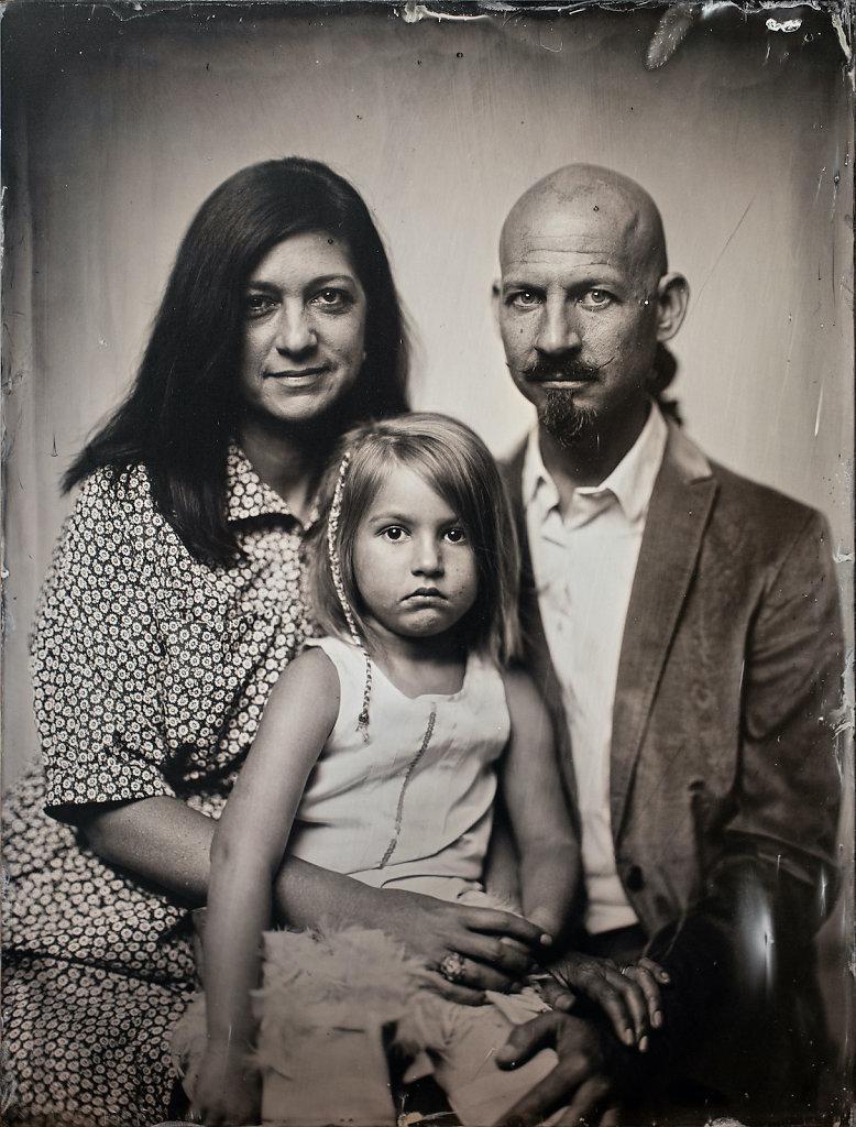 familienporträt Nassplatte